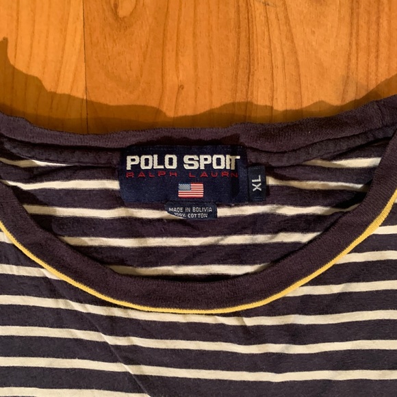 Used stripe Polo Sport classic tee - Picture 3 of 4